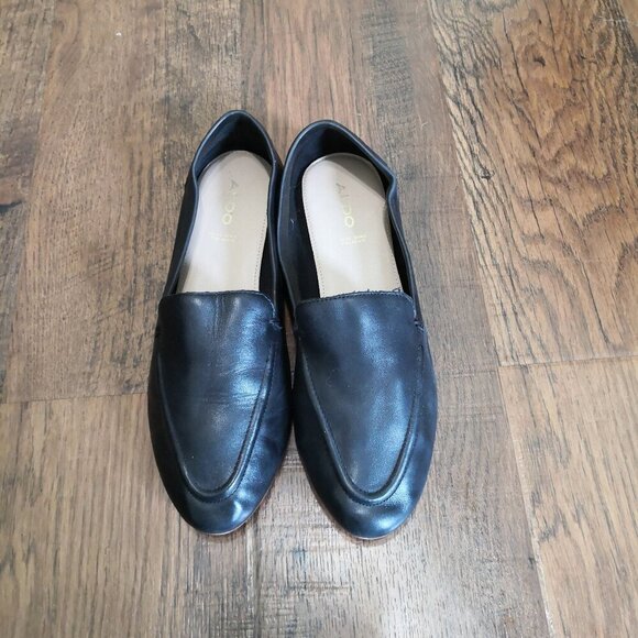 ALDO Women's Joeya Leather Slip-On Loafer Size 8 - Picture 1 of 6